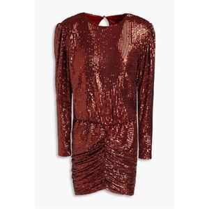 Retrofete Flynn Sequin Bronze Mini Dress